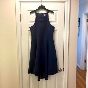 Never worn with tags Lily Pulitzer Navy dress with laser cutout details